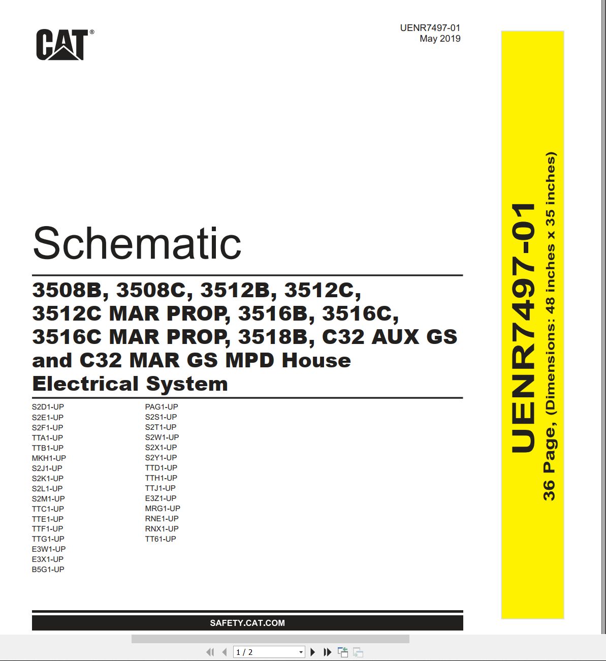 CAT Petroleum Products 3508C Electrical Schematic (1)