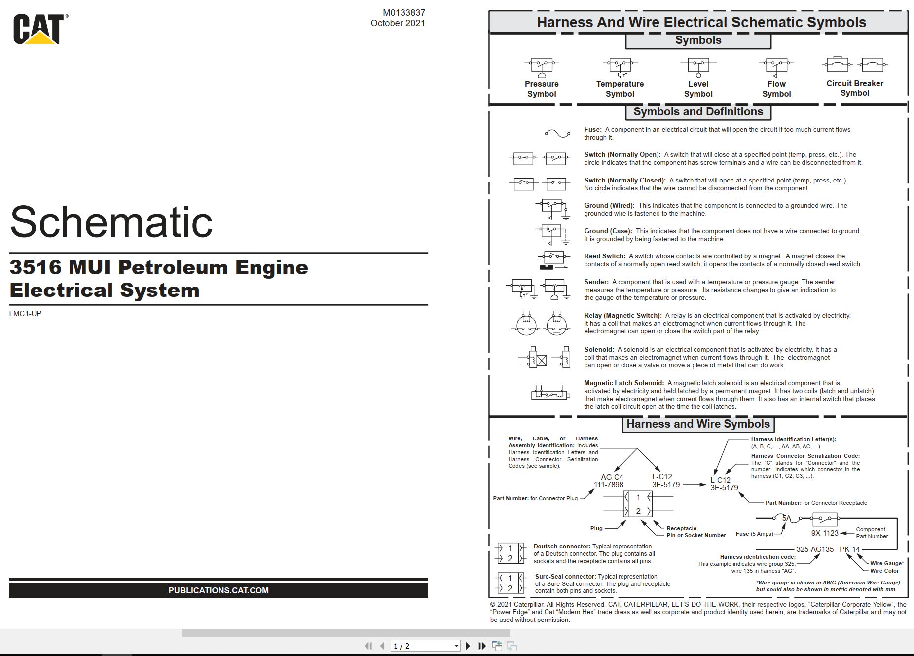CAT Petroleum Products 3516 Electrical Schematic (1)