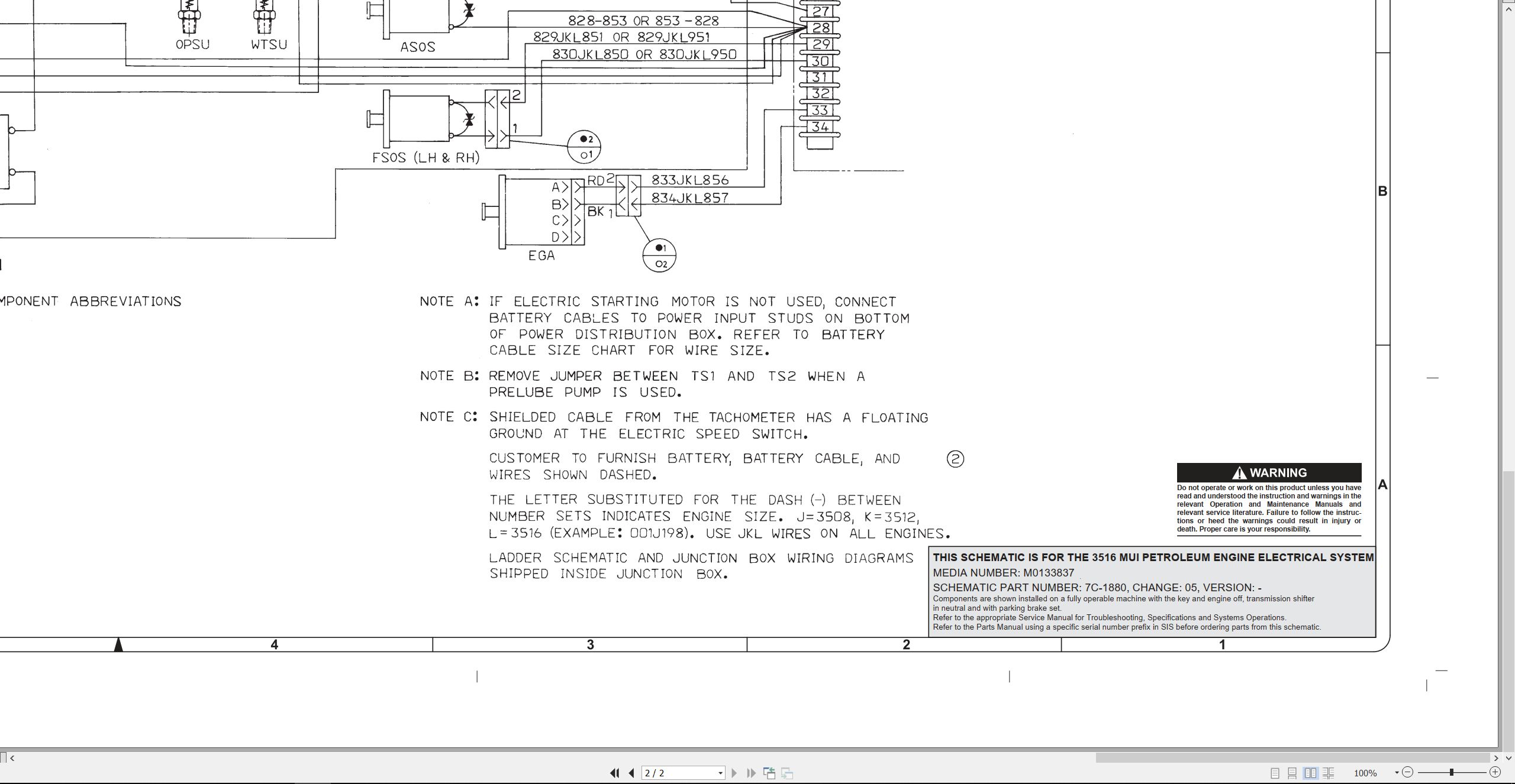 CAT Petroleum Products 3516 Electrical Schematic (2)