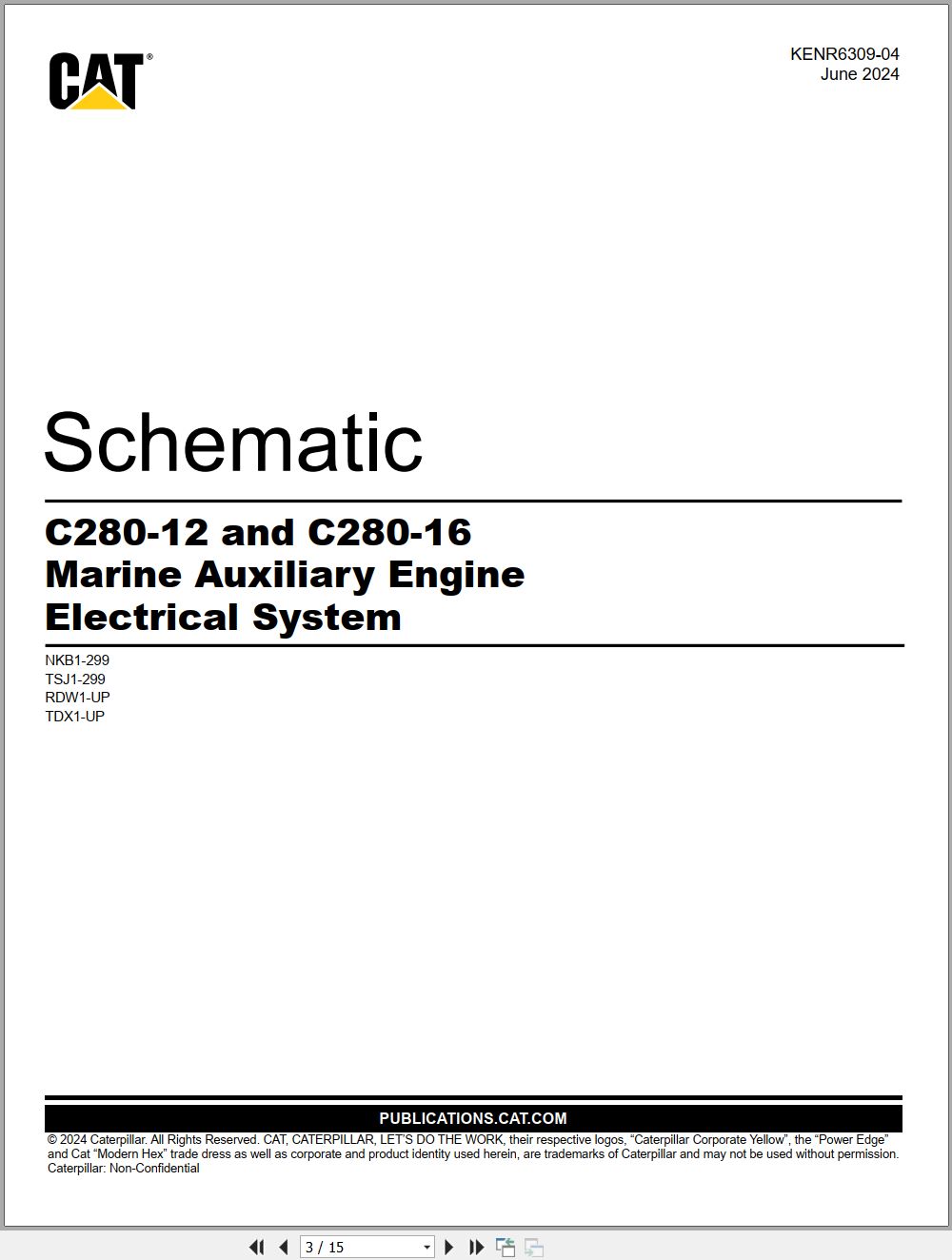 CAT Petroleum Products C280 12 Electrical Schematic (1)