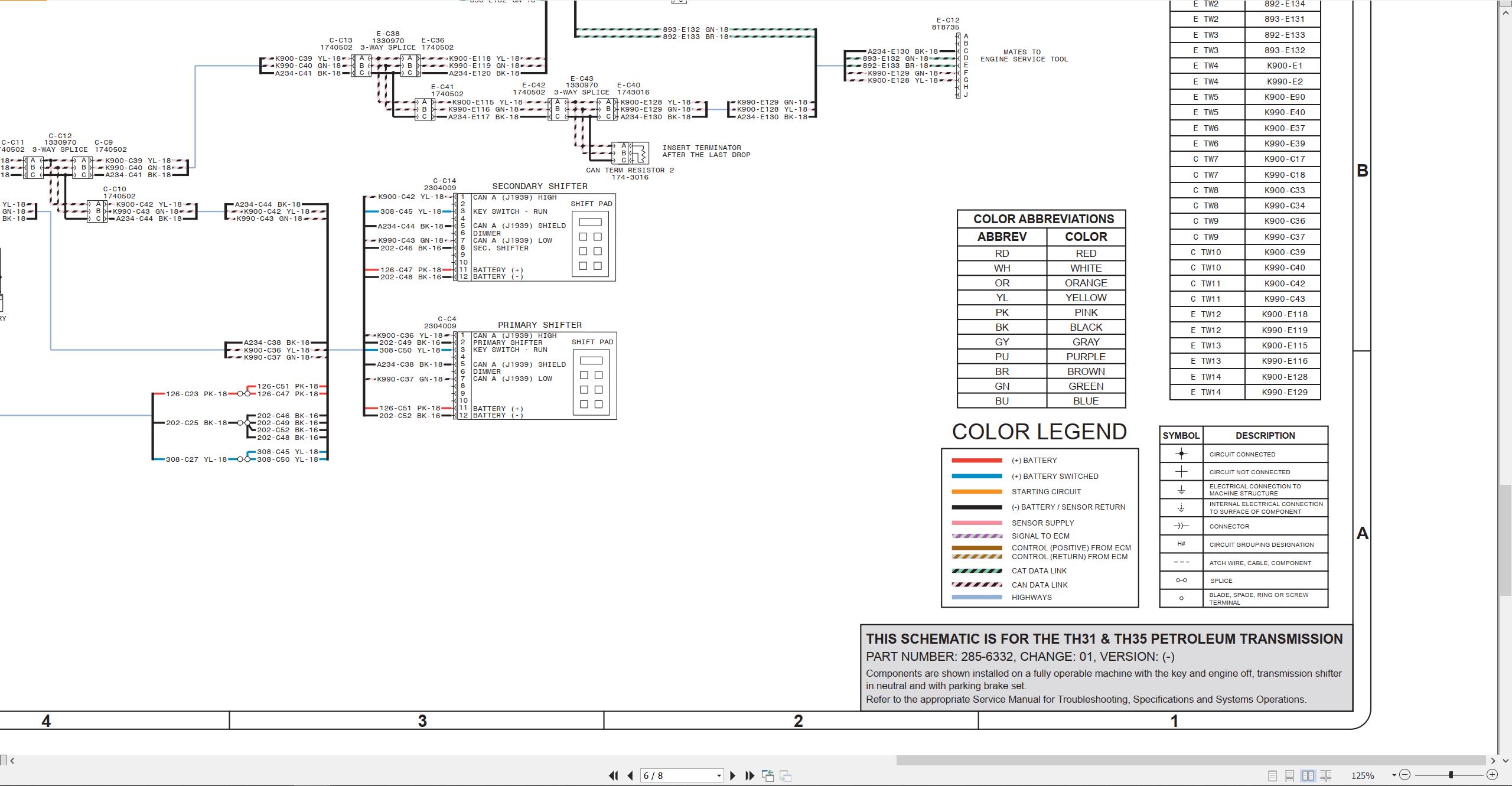 CAT Petroleum Products TH35 Electrical Schematic (2)