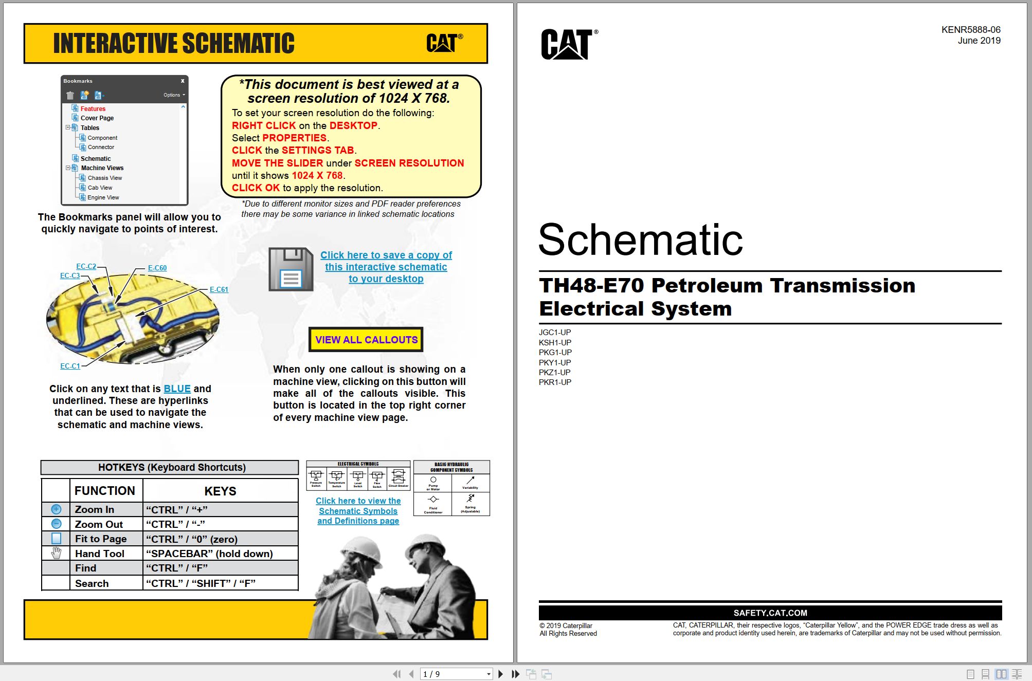 CAT Petroleum Products TH48 E70 Electrical Schematic (1)