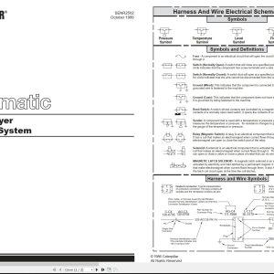 CAT Pipelayer 589 Electrical Hydraulic Schematic (1)