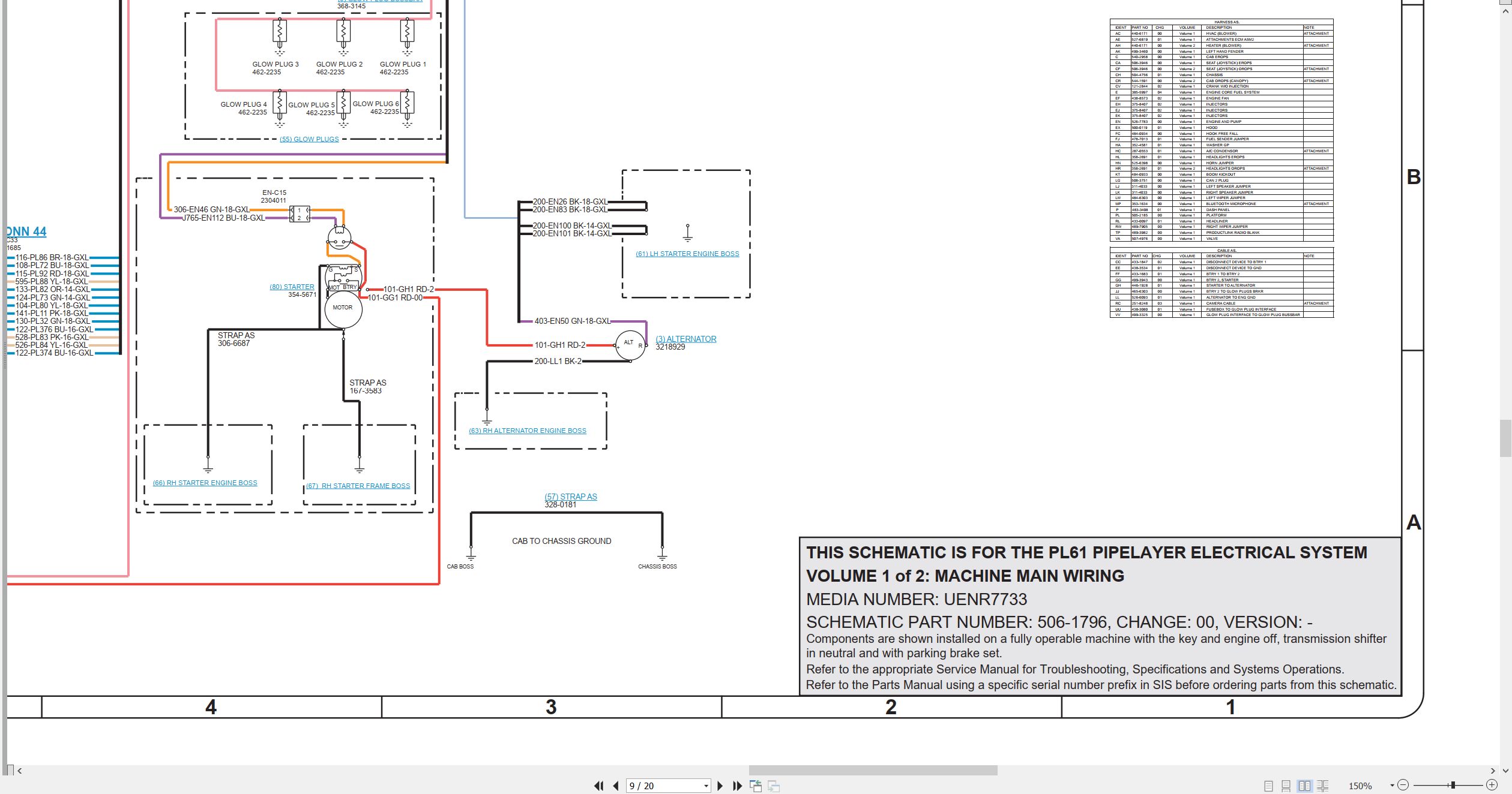 CAT Pipelayer PL61 Electrical Hydraulic Schematic (2)