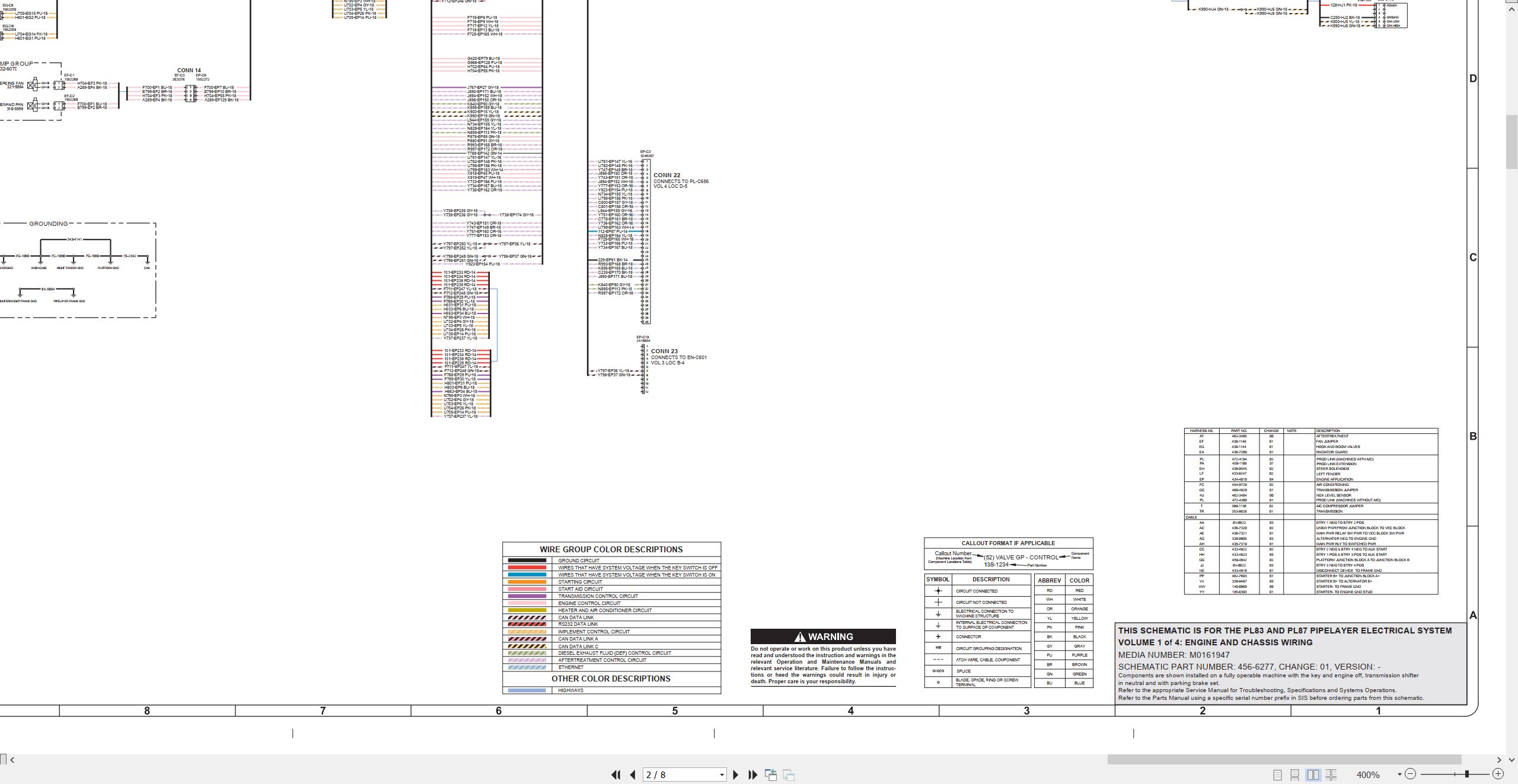 CAT Pipelayer PL83 Electrical Hydraulic Schematic (2)