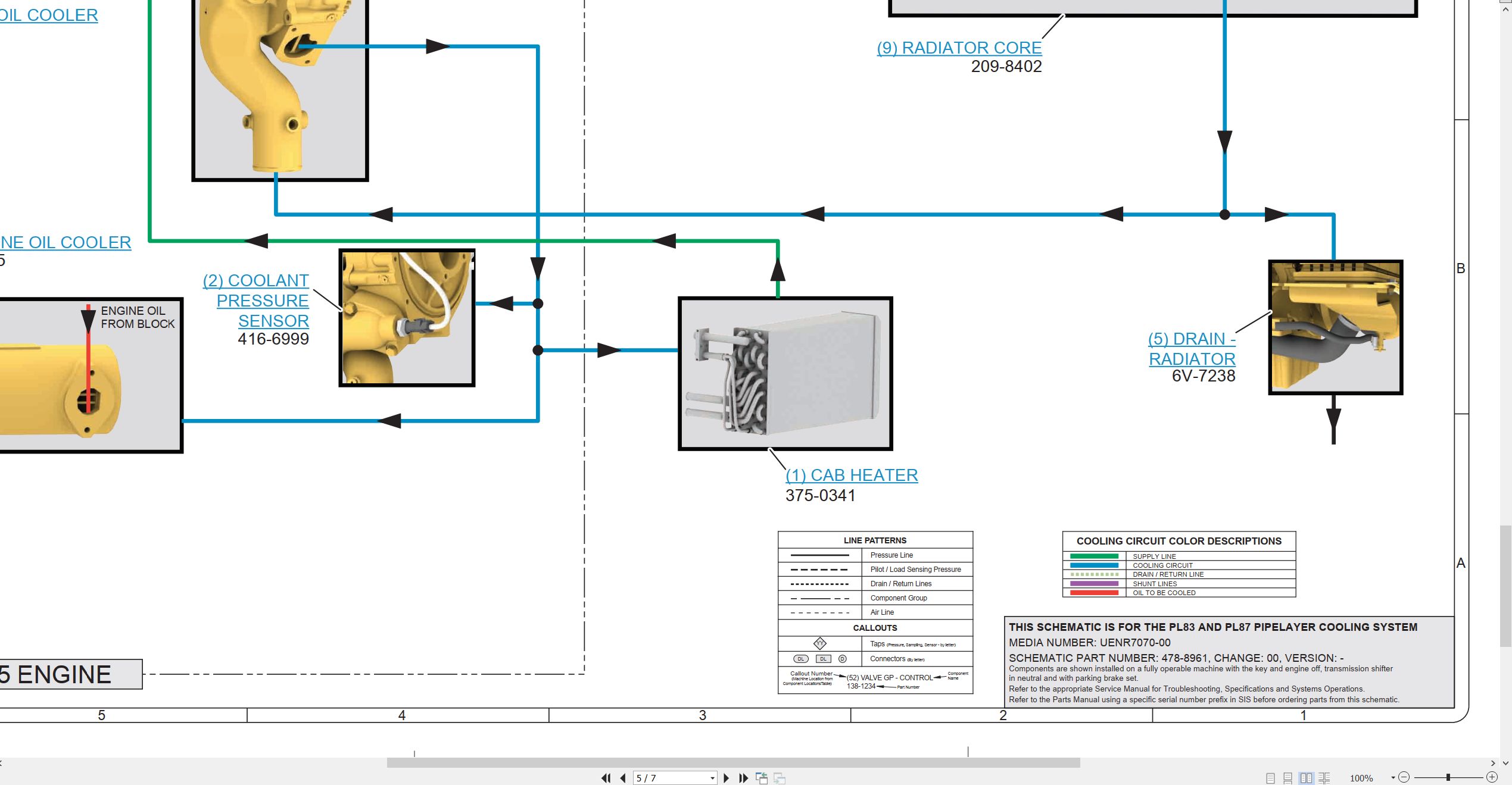 CAT Pipelayer PL83 Electrical Hydraulic Schematic (4)
