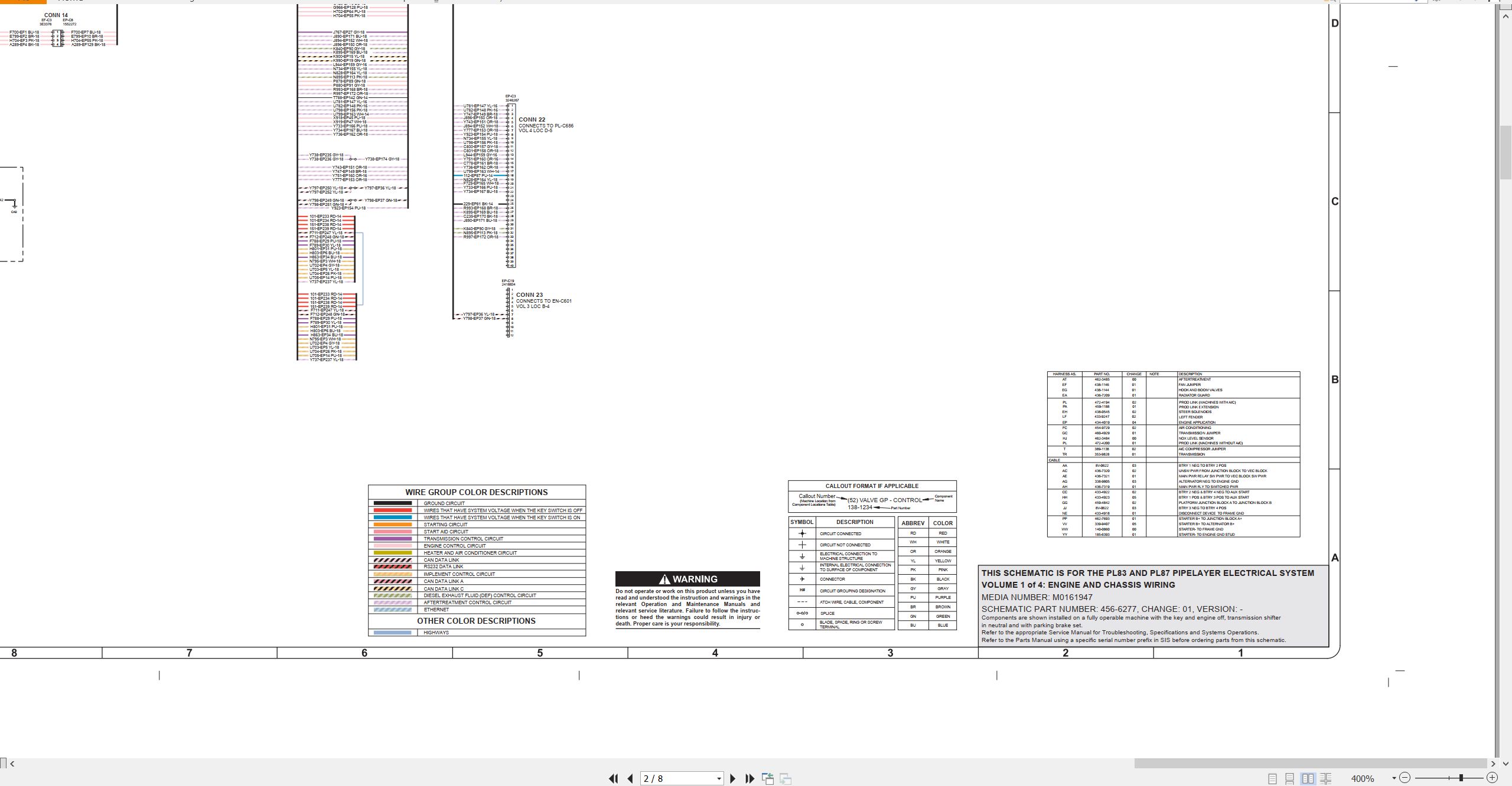 CAT Pipelayer PL87 Electrical Hydraulic Schematic (2)
