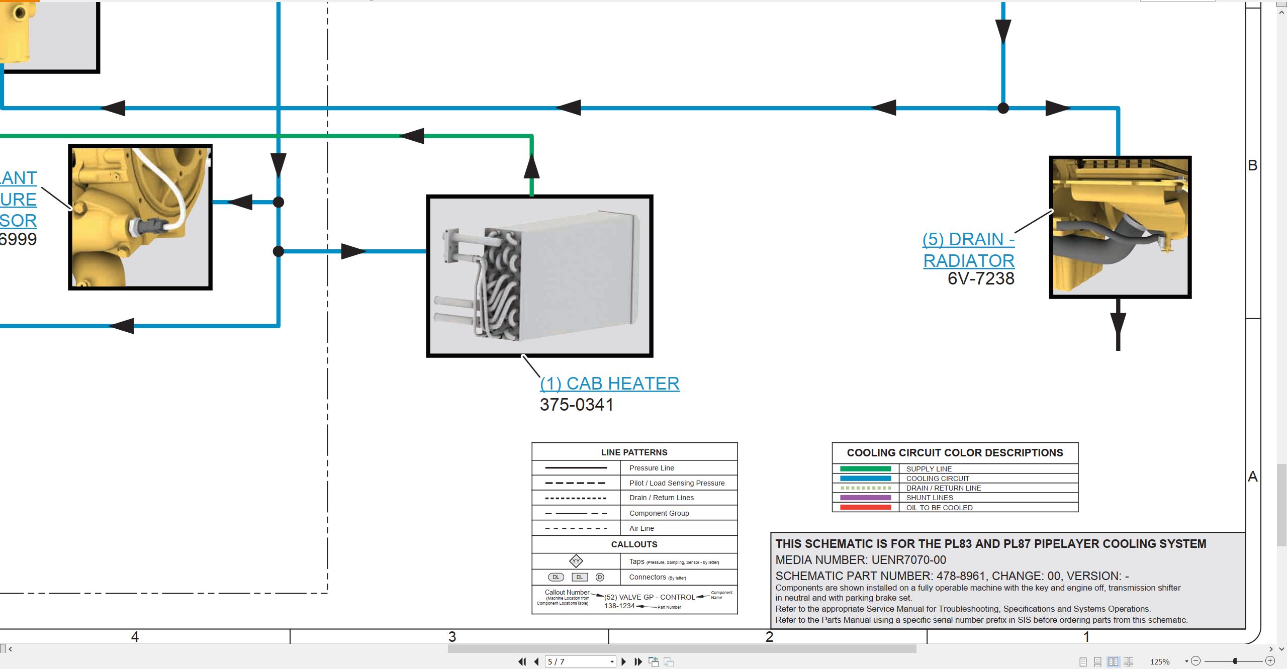 CAT Pipelayer PL87 Electrical Hydraulic Schematic (4)