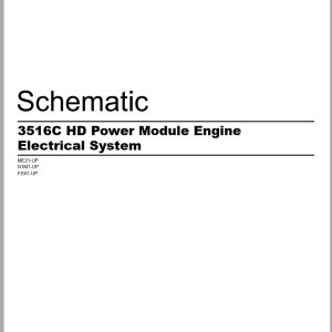 CAT Power Module 3516C HD Electrical Schematic UENR5845 02 2020 (1)