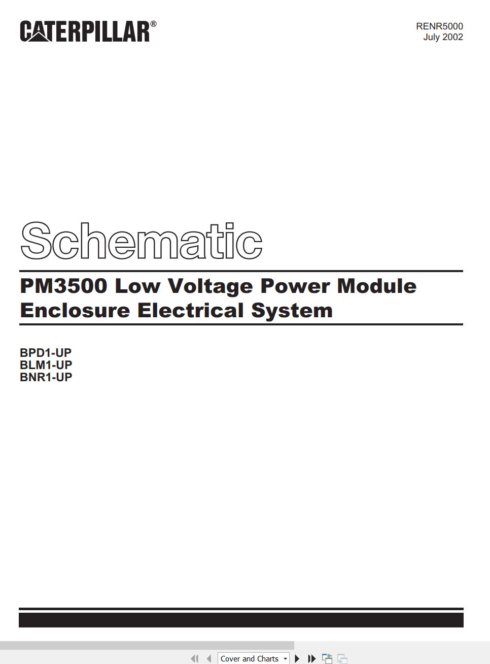 CAT Power Module PM3500 Electrical Schematic (1)