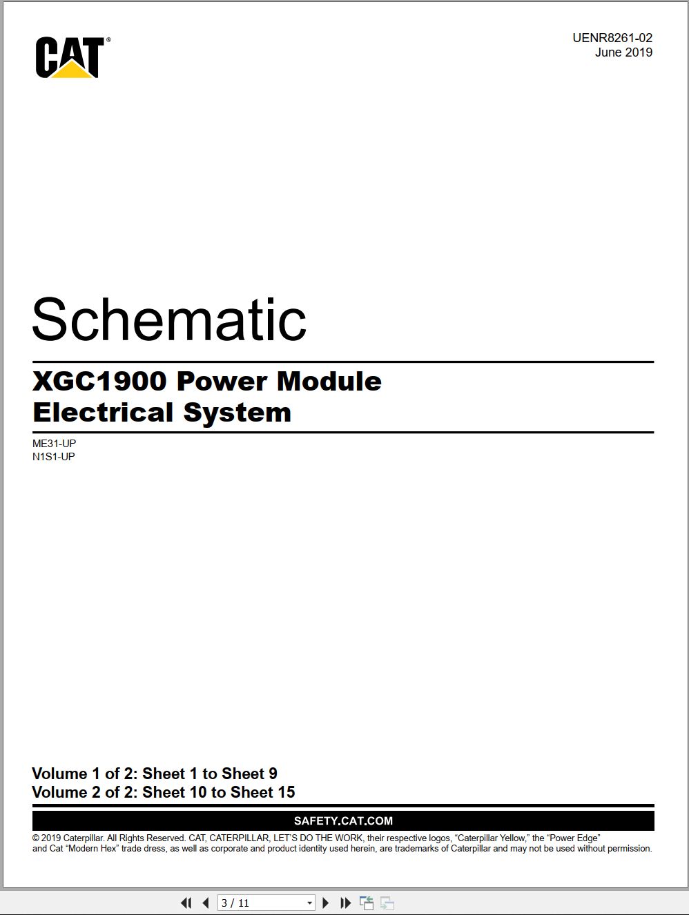 CAT Power Module XGC1900 Electrical Schematic (1)