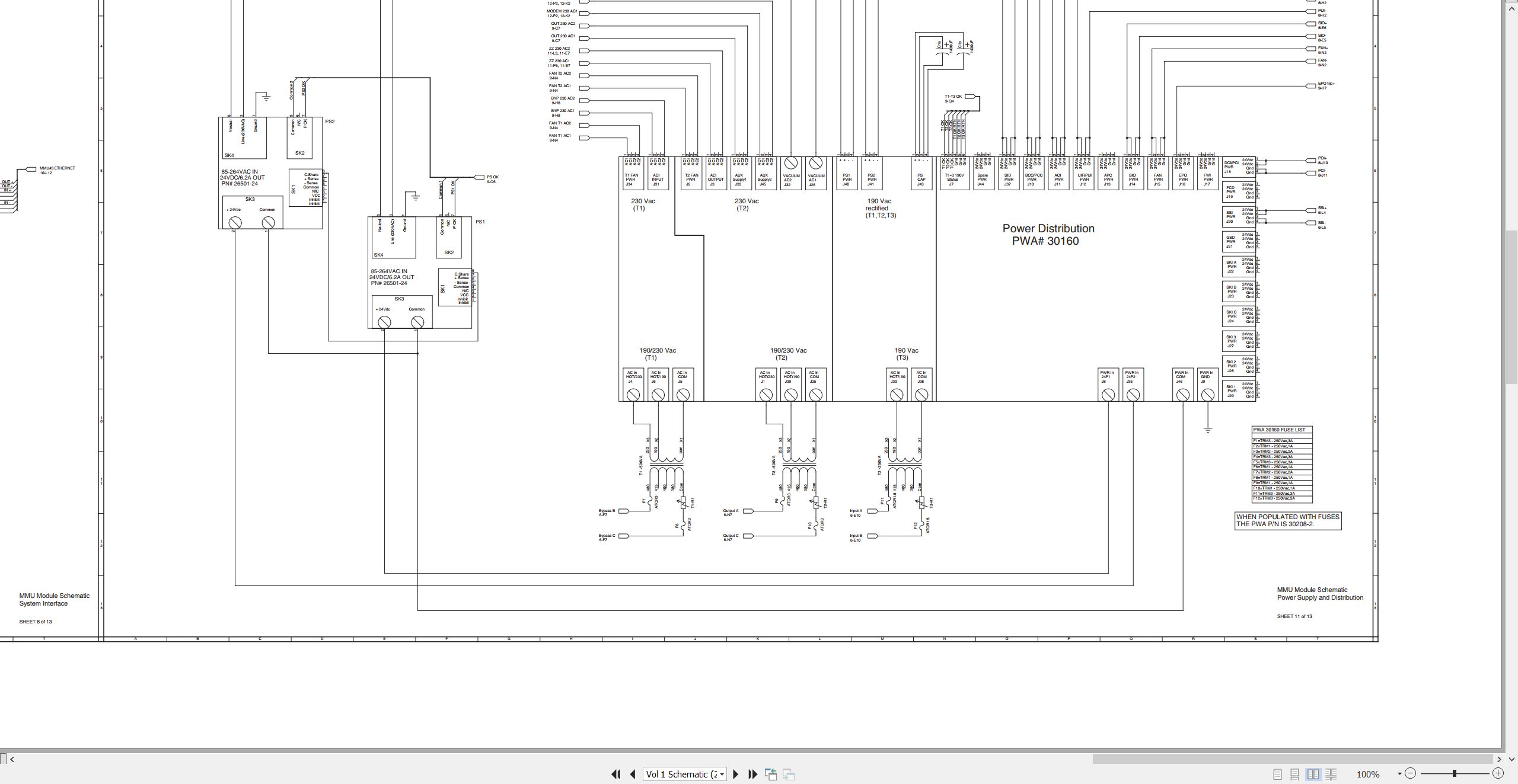 CAT Power Supply UPS 600 Electrical Schematic (2)