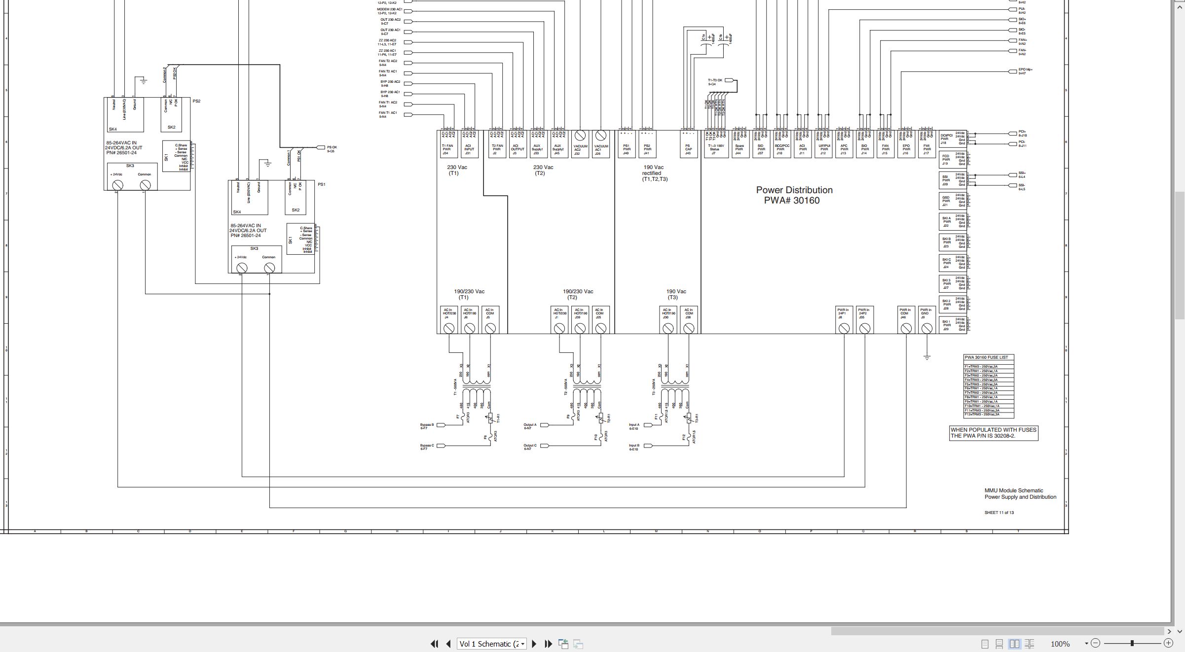 CAT Power Supply UPS 750 Electrical Schematic (2)
