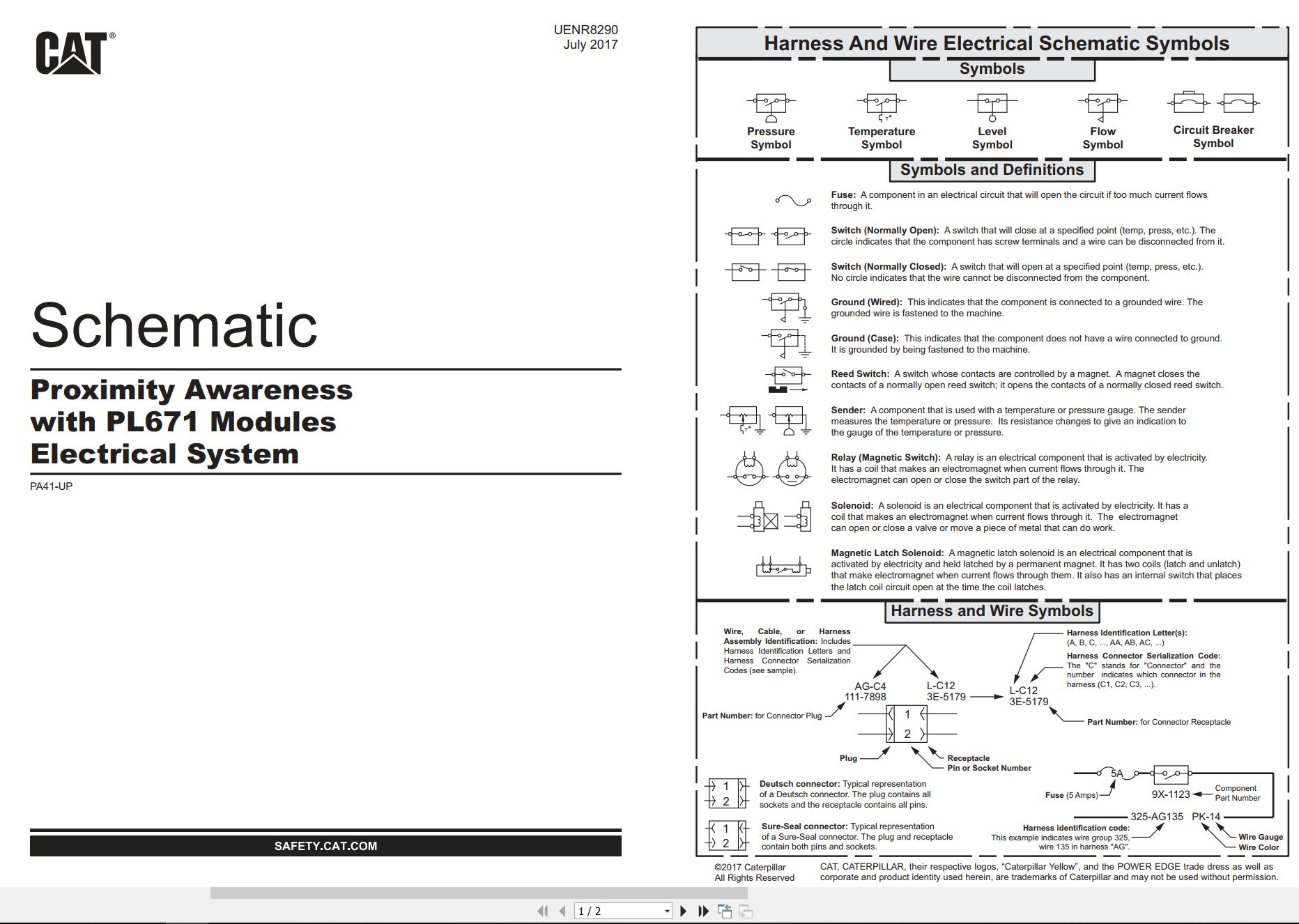 CAT Product Link PL671 Electrical Schematic (1)