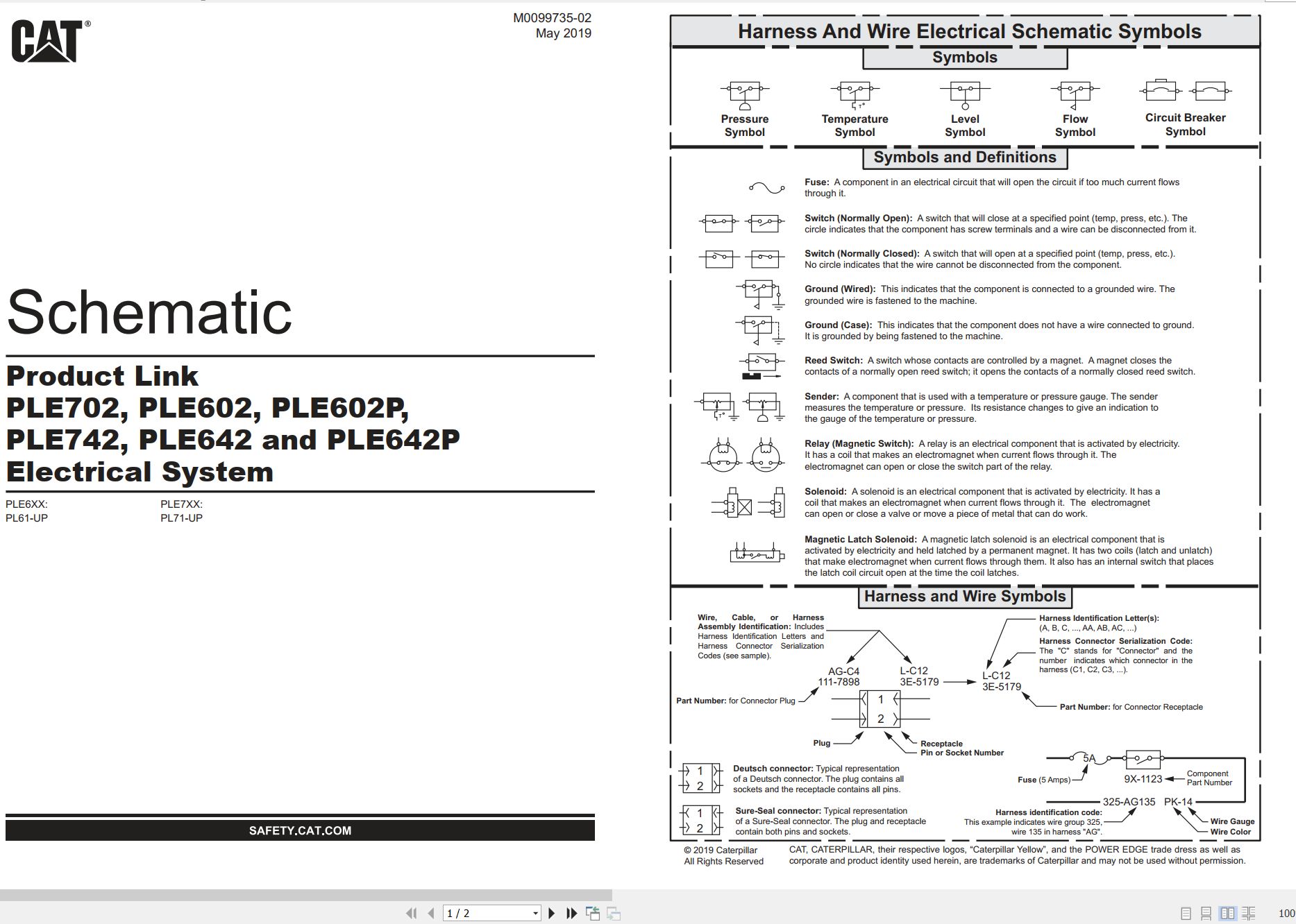 CAT Product Link PLE602 Electrical Schematic (1)