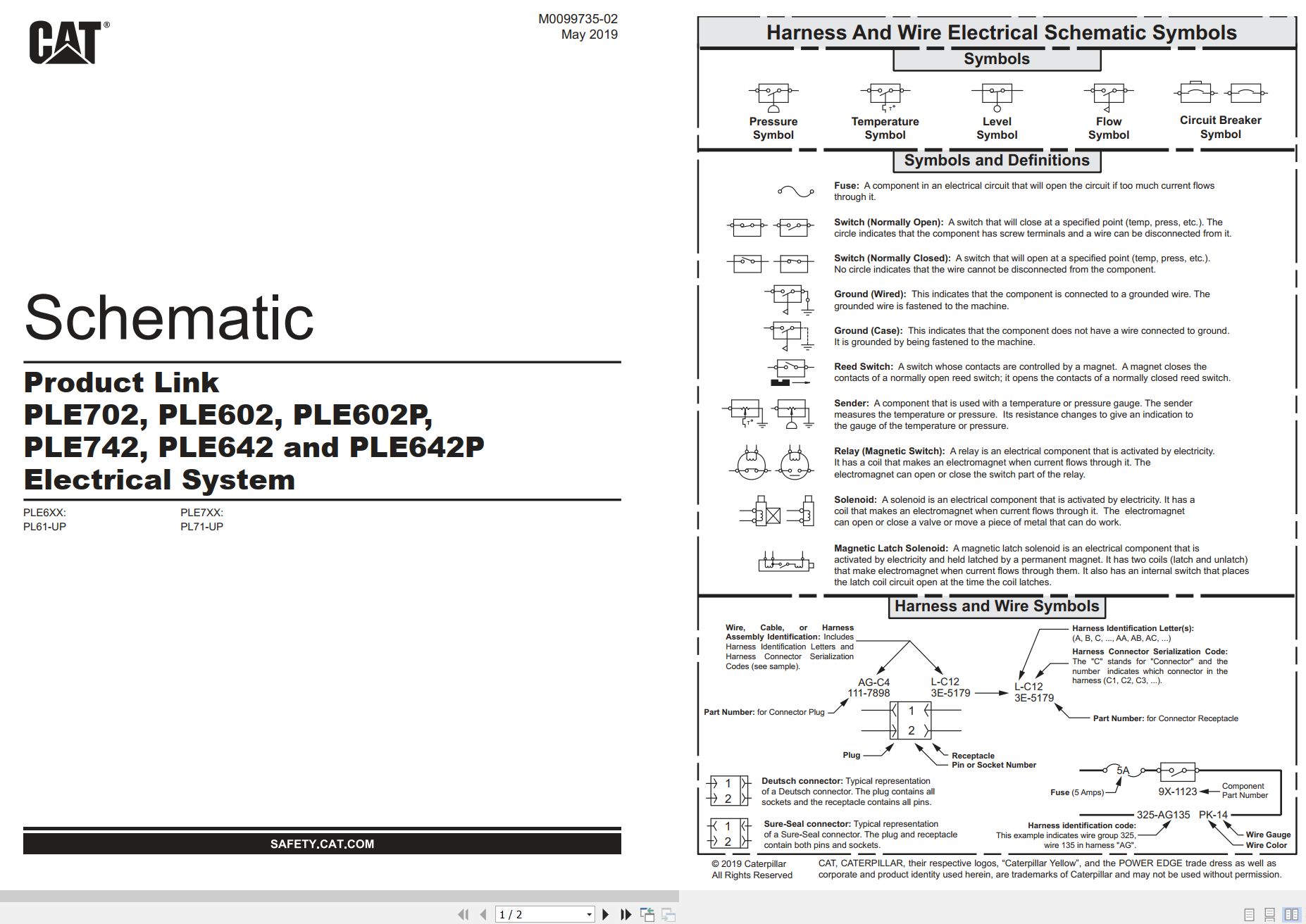 CAT Product Link PLE602P Electrical Schematic (1)
