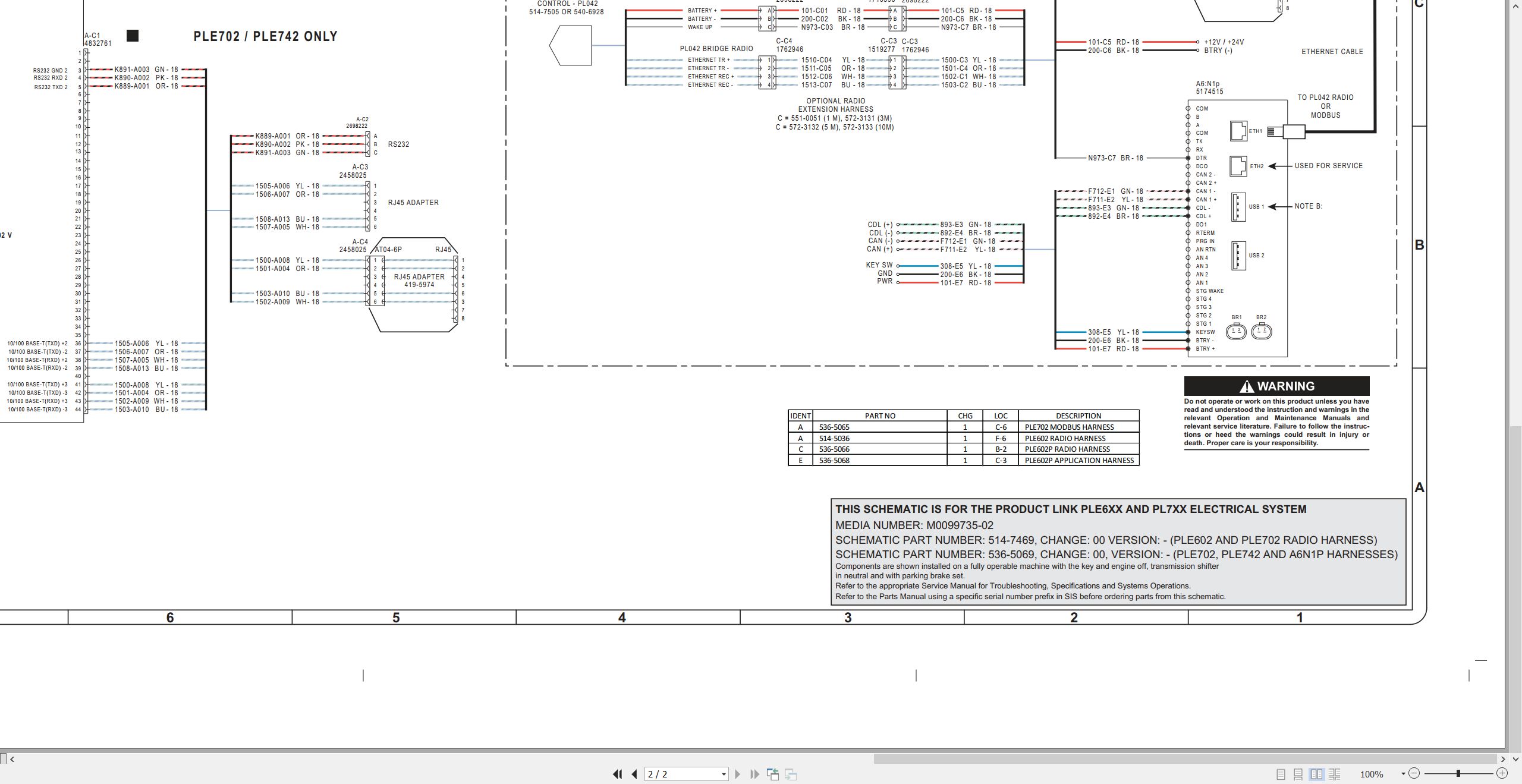 CAT Product Link PLE602P Electrical Schematic (2)