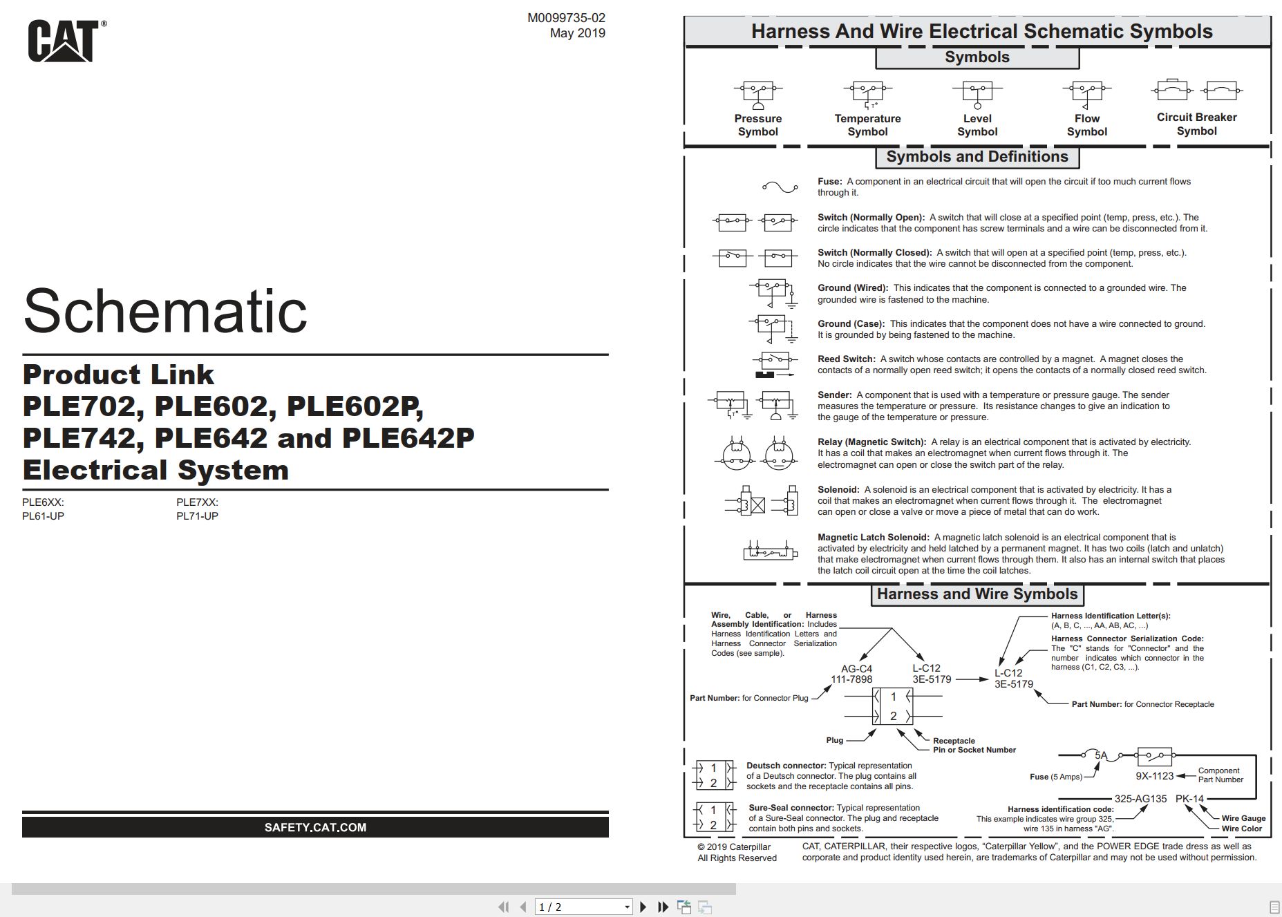 CAT Product Link PLE642 Electrical Schematic (1)