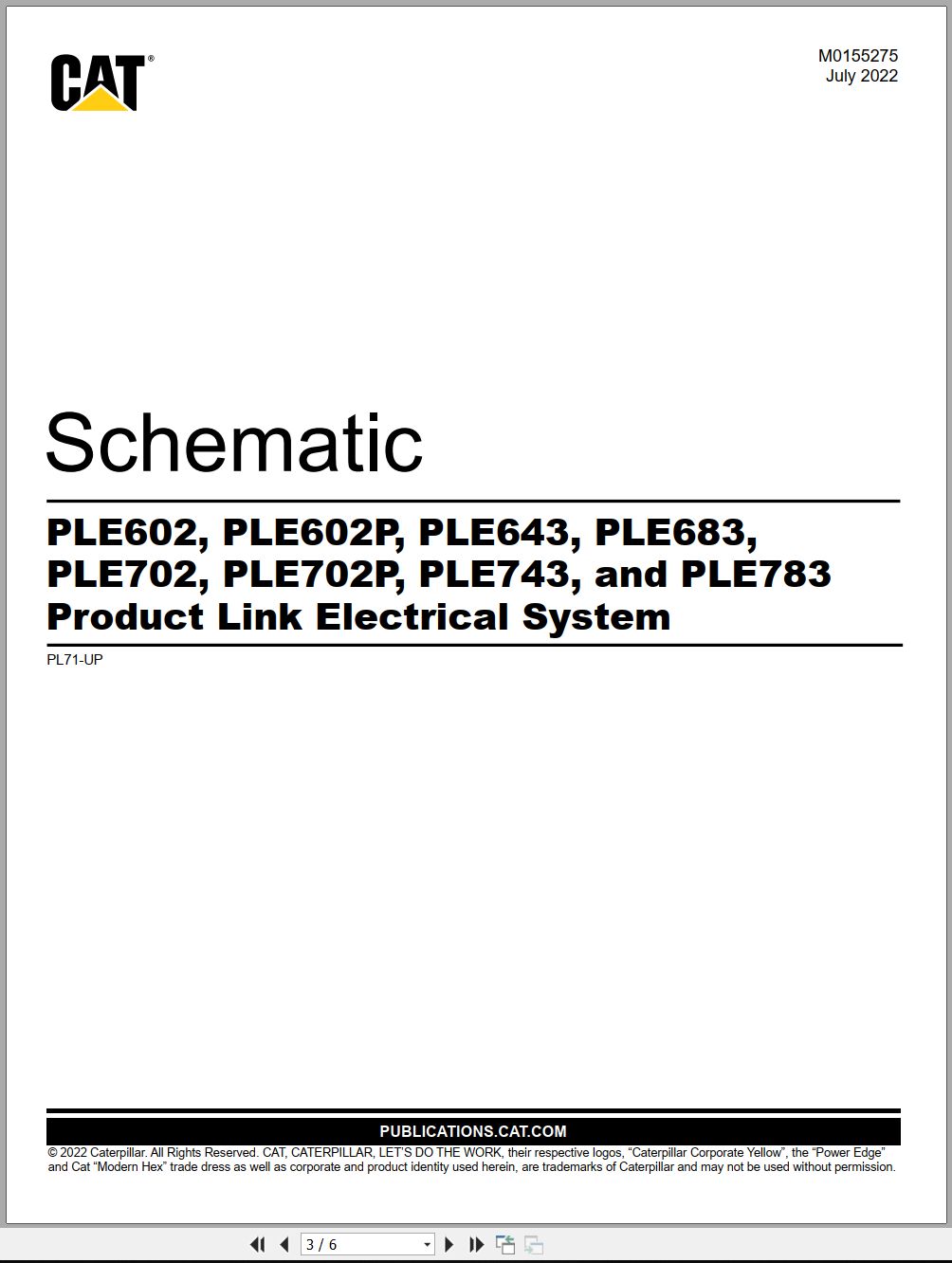 CAT Product Link PLE643 Electrical Schematic (1)