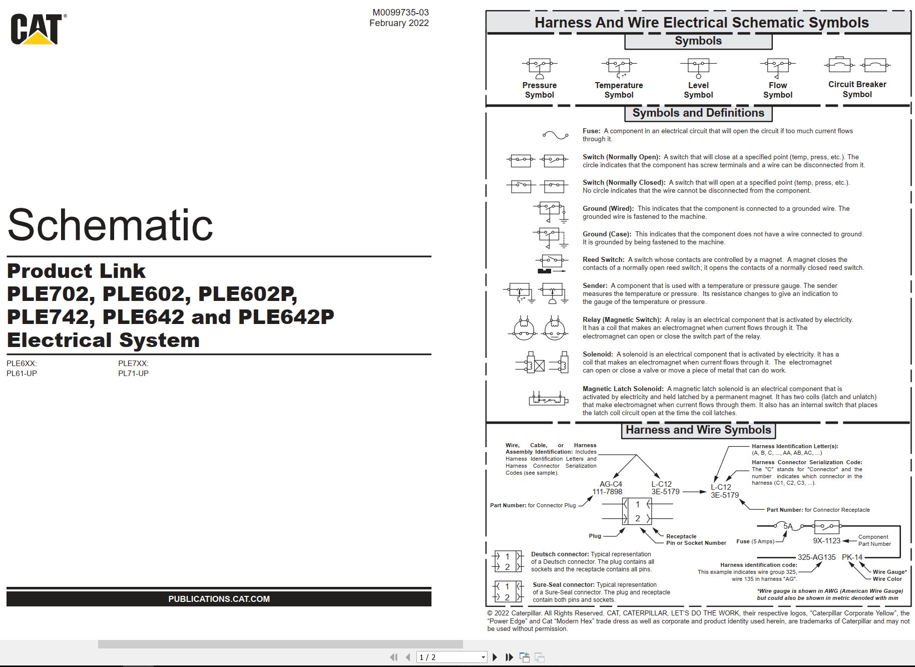 CAT Product Link PLE742 Electrical Schematic (1)
