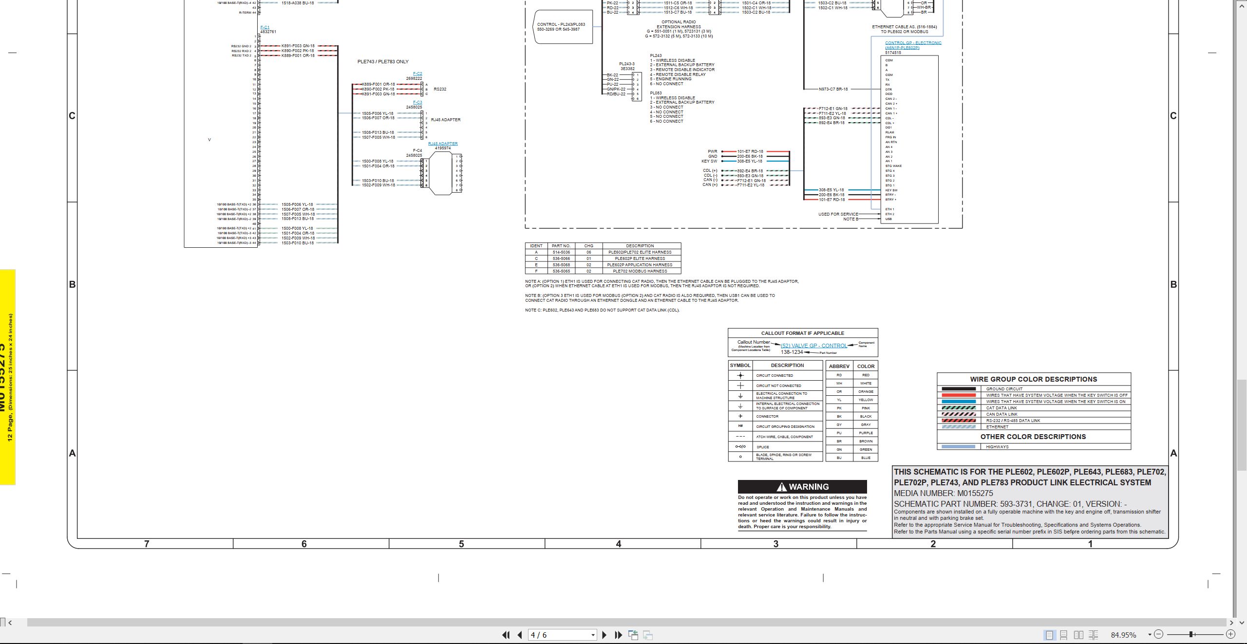 CAT Product Link PLE783 Electrical Schematic (2)
