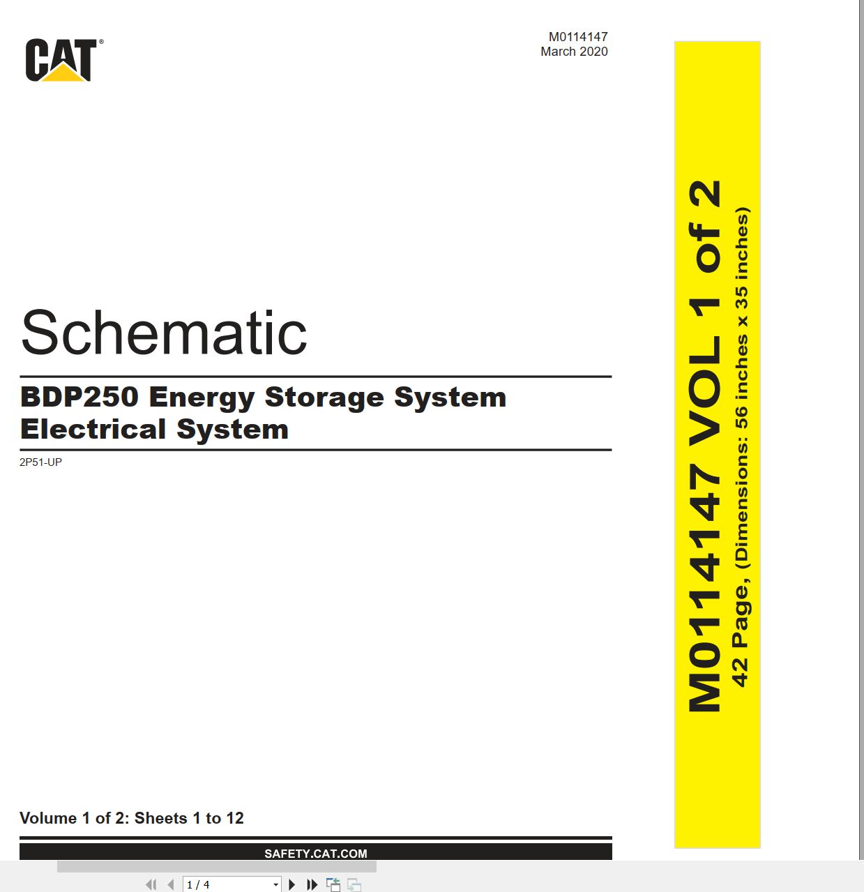 CAT Renewable Energy BDP250 Electrical Schematic (1)