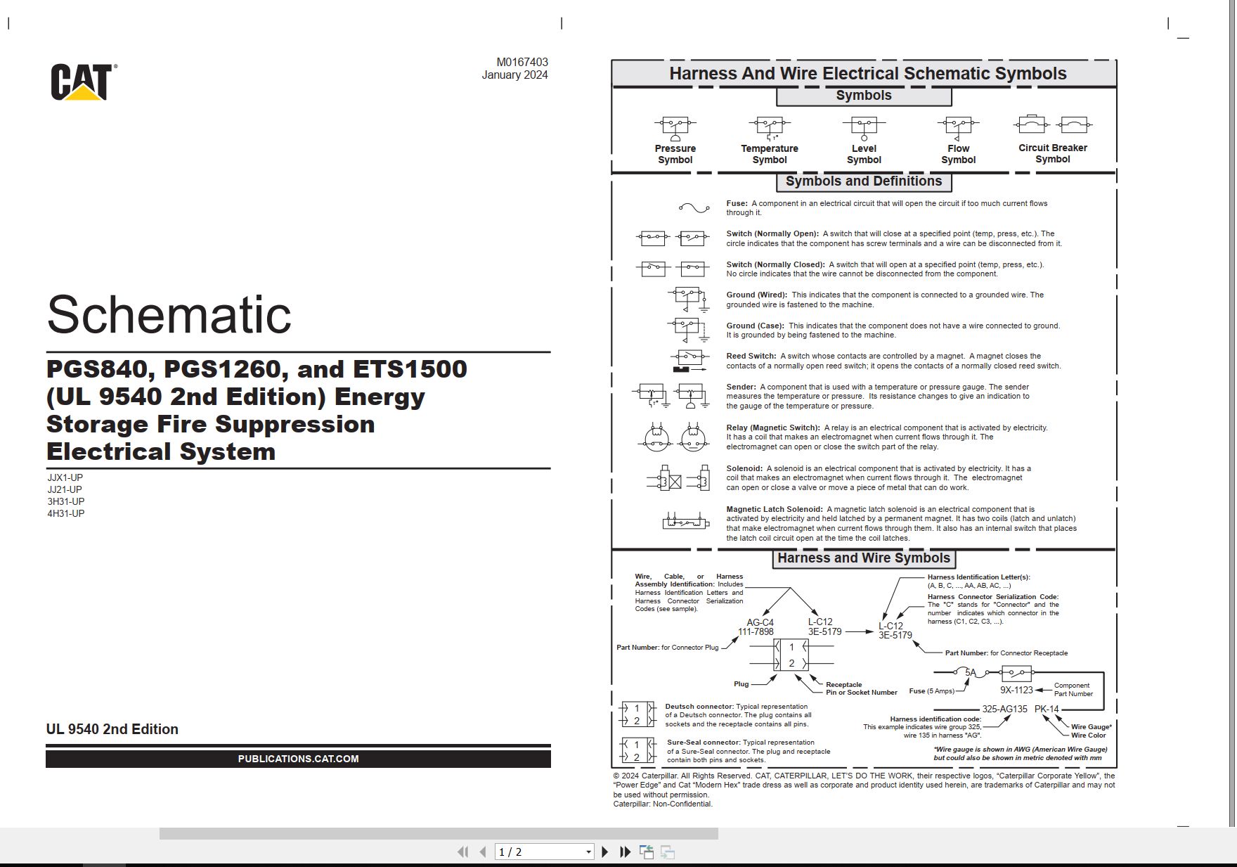 CAT Renewable Energy PGS1260 Electrical Schematic (1)