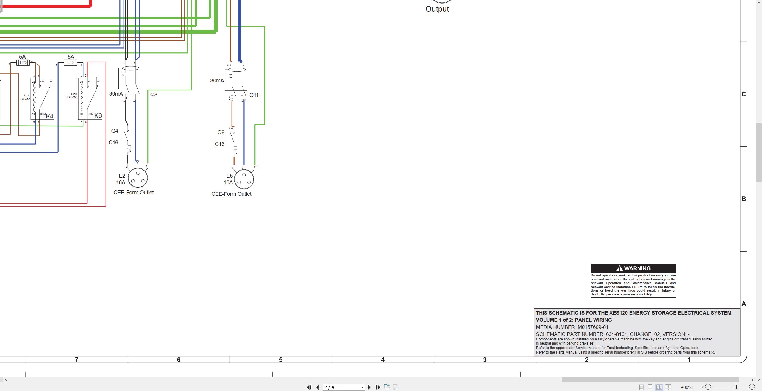 CAT Renewable Energy XES120 Electrical Schematic (2)