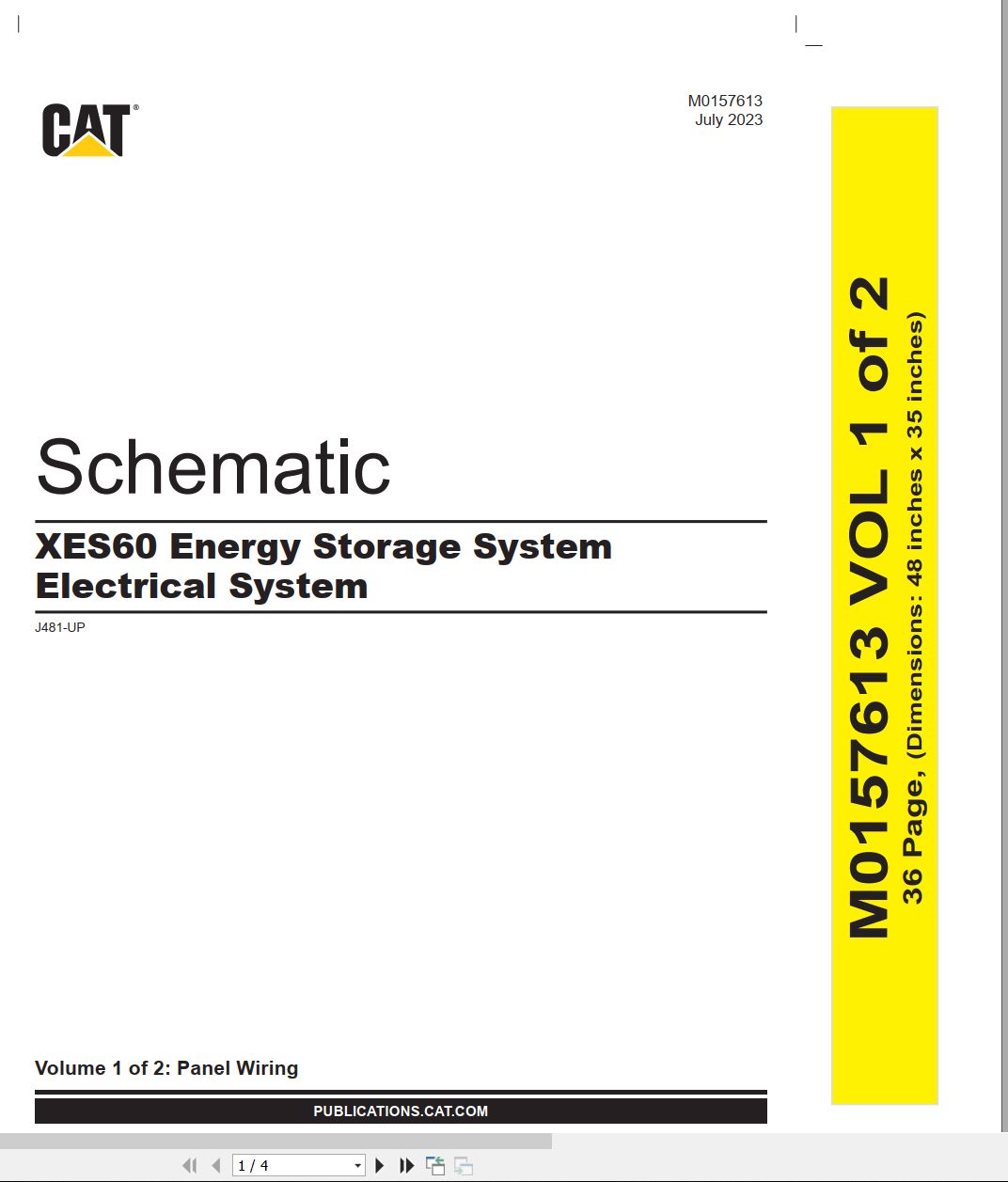 CAT Renewable Energy XES60 Electrical Schematic (1)