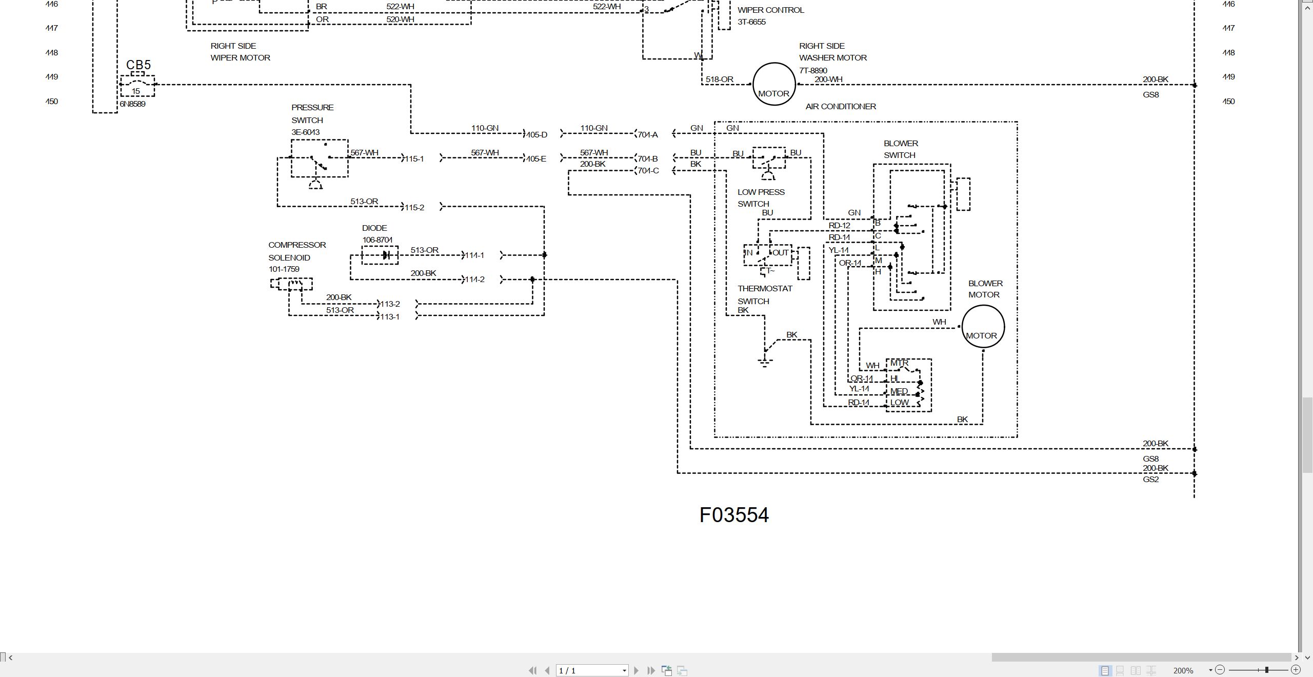 CAT Road Reclaimer RM 350 Electrical Schematic KENR2534 01 (1)