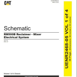 CAT Road Reclaimer RM500B Electrical Hydraulic Schematic (1)
