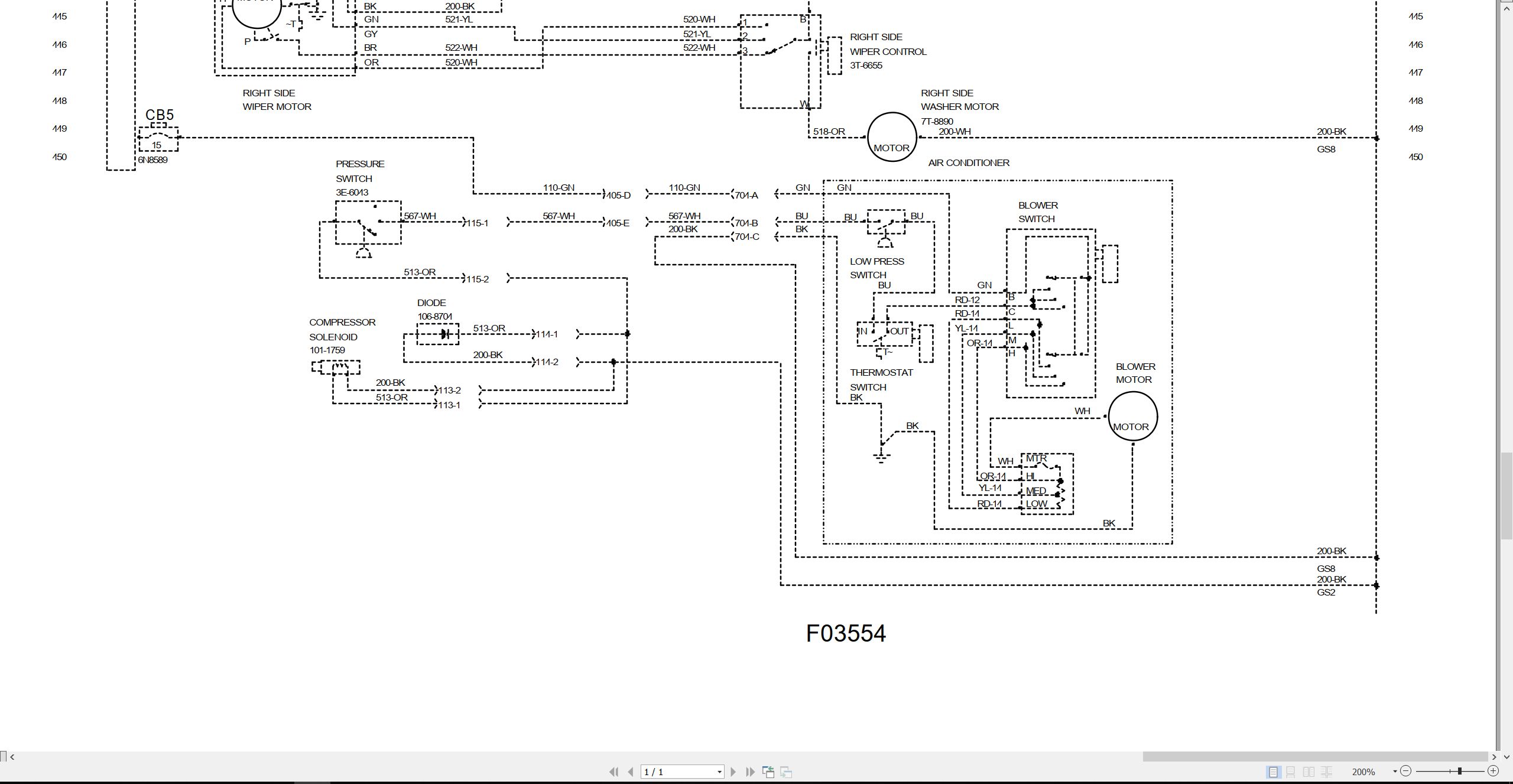 CAT Road Reclaimer SM 350 Electrical Schematic KENR2534 01 (1)