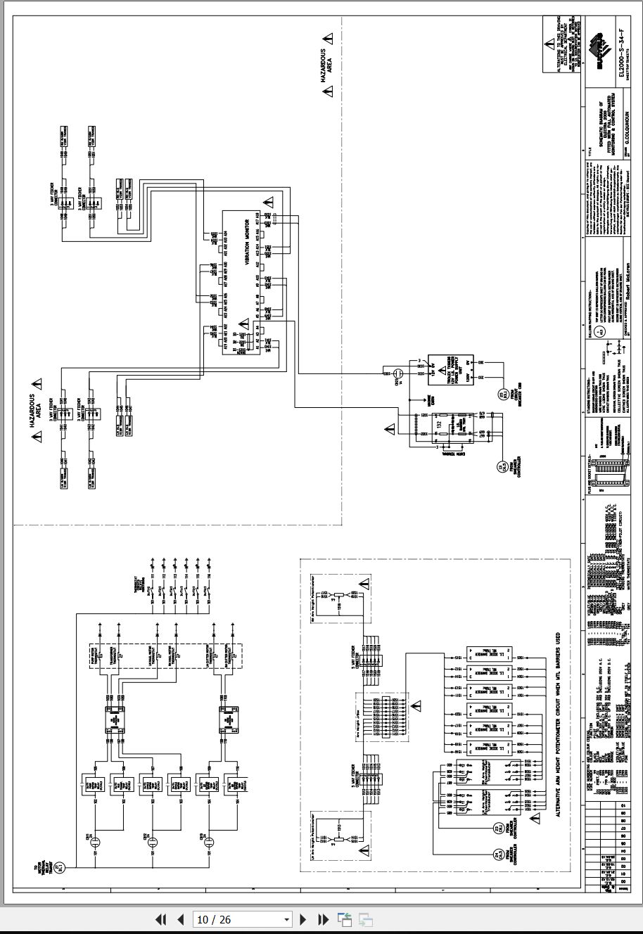 CAT Shearer EL2000 Electrical Hydraulic Diagrams BI636320 00 2013 (2)