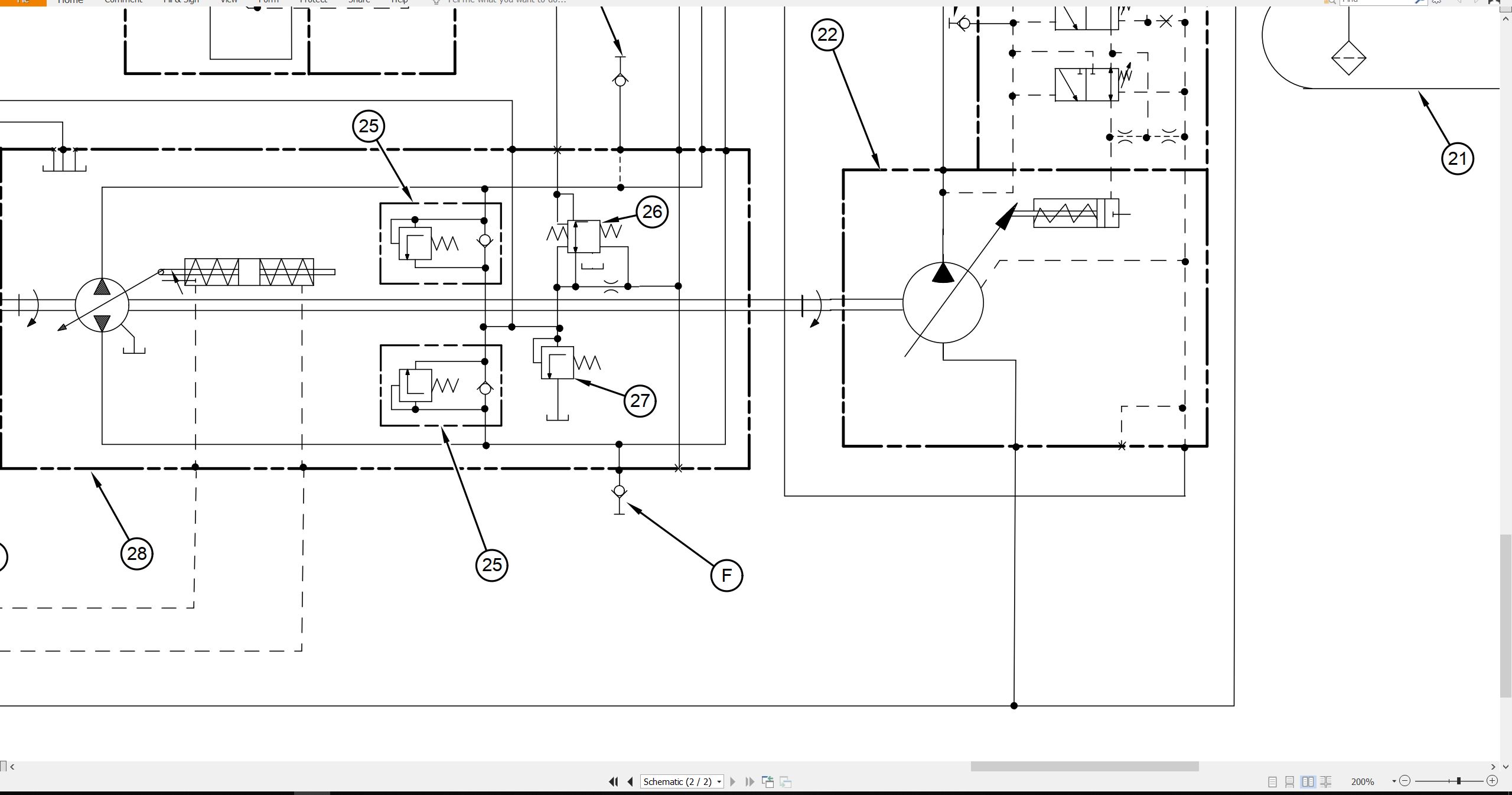 CAT Skid Steer Loader 228 Electrical Hydraulic Schematic (3)
