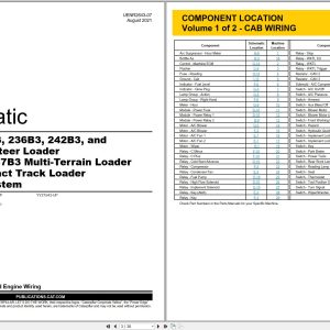 CAT Skid Steer Loader 242B3 Electrical Hydraulic Schematic (1)
