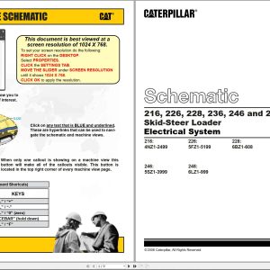 CAT Skid Steer Loader 246 Electrical Schematic (1)