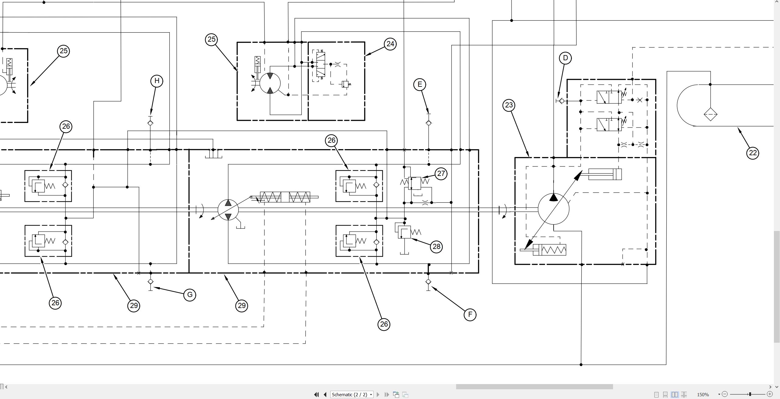 CAT Skid Steer Loader 248 Electrical Hydraulic Schematic (3)