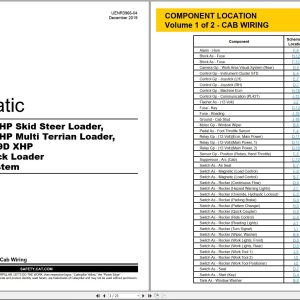 CAT Skid Steer Loader 272D Electrical Hydraulic Schematic (1)
