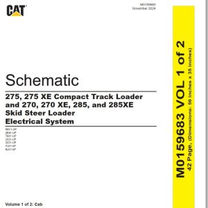 CAT Skid Steer Loader 275 Electrical Hydraulic Schematic (1)