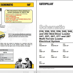 CAT Skid Steer Loader 277 Electrical Hydraulic Schematic (1)