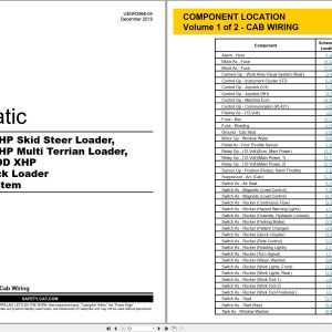 CAT Skid Steer Loader 297D Electrical Hydraulic Schematic (1)