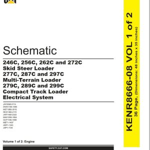 CAT Skid Steer Loader 299C Electrical Hydraulic Schematic (1)