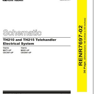 CAT Telehandler TH215 Electrical Hydraulic Schematic (1)