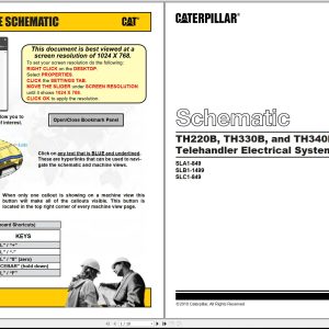 CAT Telehandler TH220B Electrical Hydraulic Schematic (1)