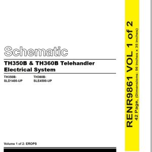 CAT Telehandler TH350B Electrical Hydraulic Schematic (1)