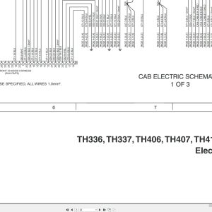 CAT Telehandler TH514 Electrical Hydraulic Schematic (1)
