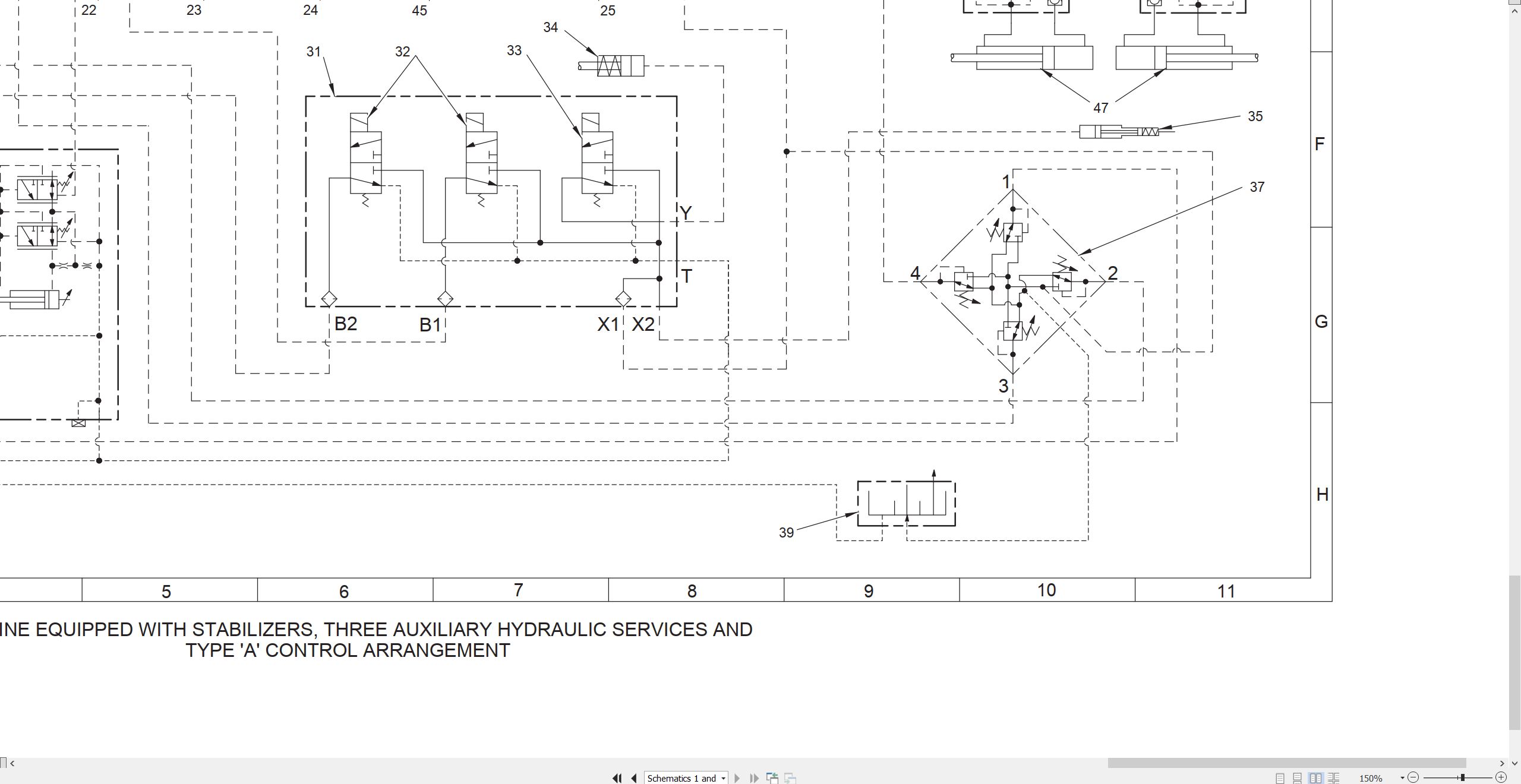 CAT Telehandler TH62 Electrical Hydraulic Schematic (3)