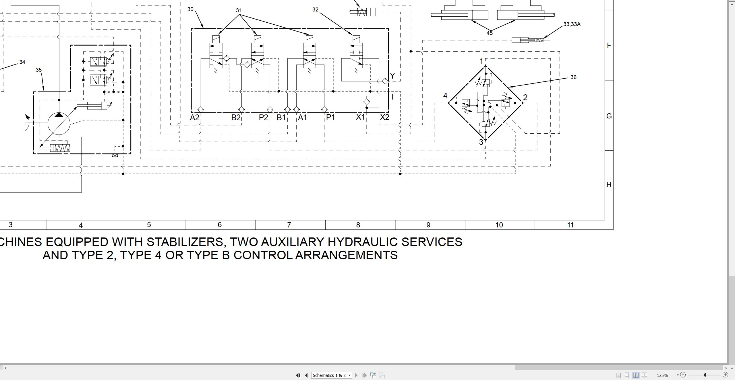 CAT Telehandler TH83 Electrical Hydraulic Schematic (3)