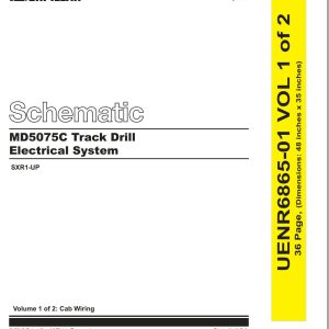 CAT Track Drill MD5075C Electrical Hydraulic Schematic (1)