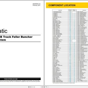 CAT Track Feller Buncher 521B Electrical Schematic (1)